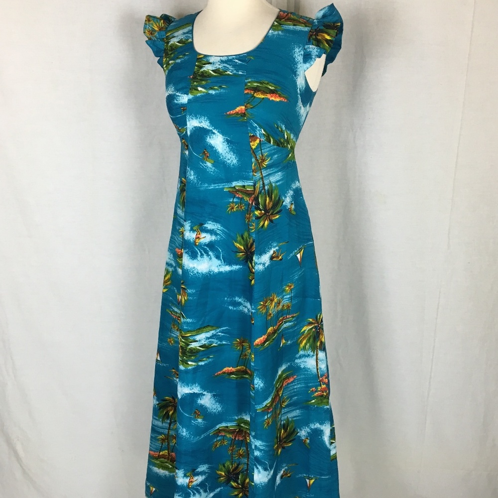 Hukilau Fashions Hawaiian Dress Women's Size 8